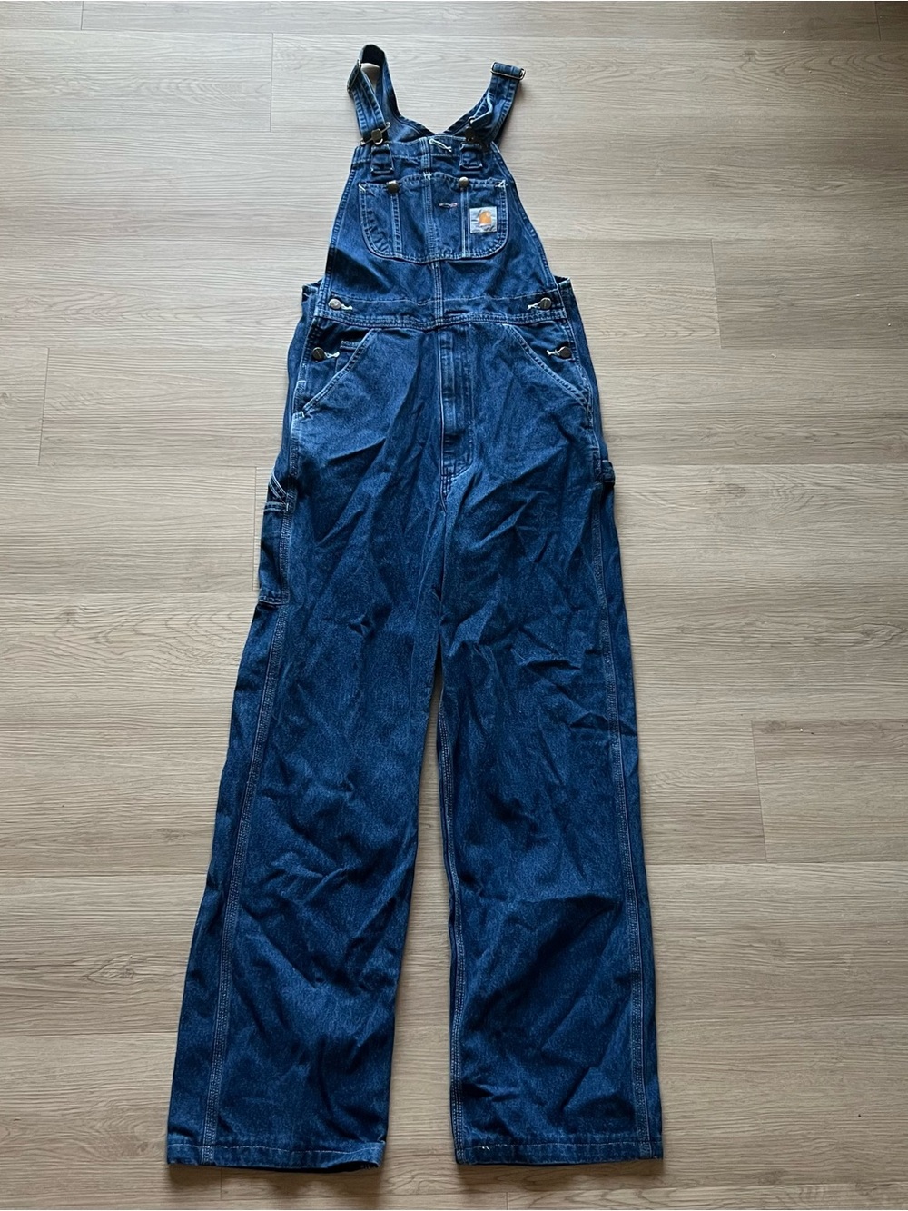 Carhartt Indigo Blue Denim Carpenter Overalls